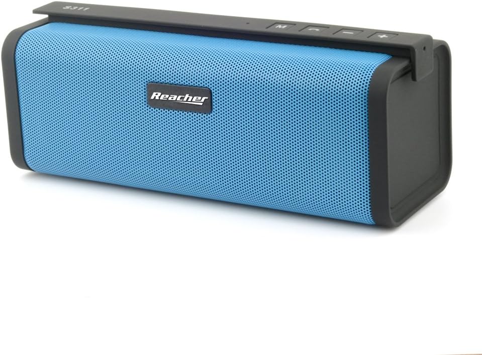 REACHER Portable Bluetooth Speaker FM Radio MP3 Player Built-in Power Bank, Mic, Micro TF SD Card, USB Input, AUX Line-in, Powerful Dual 5W Audio Driver