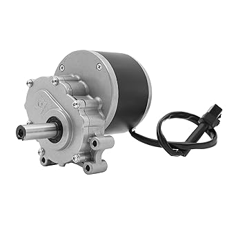 250W 24V Brushed DC Motor, MY1016Z 75RPM Low Speed Motor Beach Bike Motors Wheelchair Used DC Gear Brush Motors for Modification and Upgrading