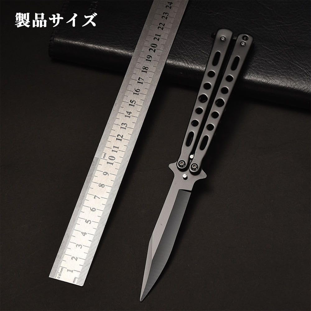 Amazon.co.jp: FUGSHIYI バタフライナイフ 練習用 刃なし 訓練道具