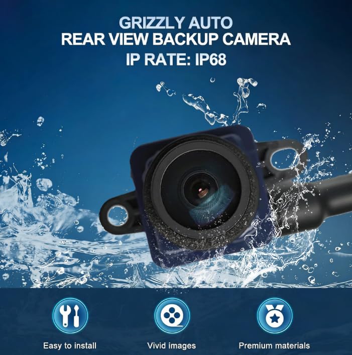 Image of No.56054156AD Rear View Backup Reverse Parking Camera [8 Pins] IP68 HD | Compatible with Dodge Ram 1500 2500 3500 2009-2012 Parking Assist Cmera Repalces OE#56054156AC 56054156AE 56054156AB