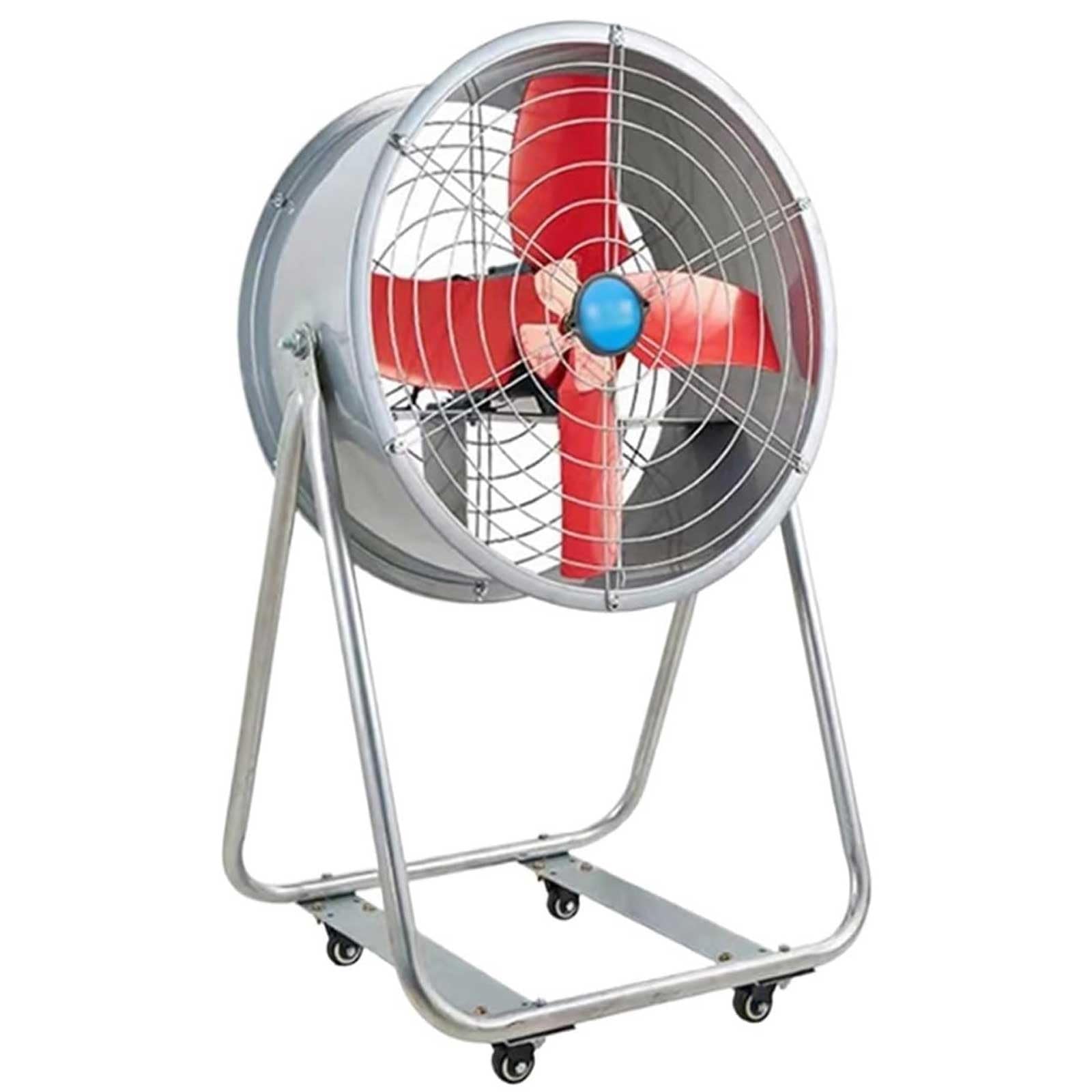 Ventilador De Suelo, Ventilador Industrial Con Nebulizador Y Ruedas, Ventilador De Refrigeración Portátil Para Exteriores, Boquilla De Doble Pulverización Para Fábricas, Almacenes Y Obras De Construc