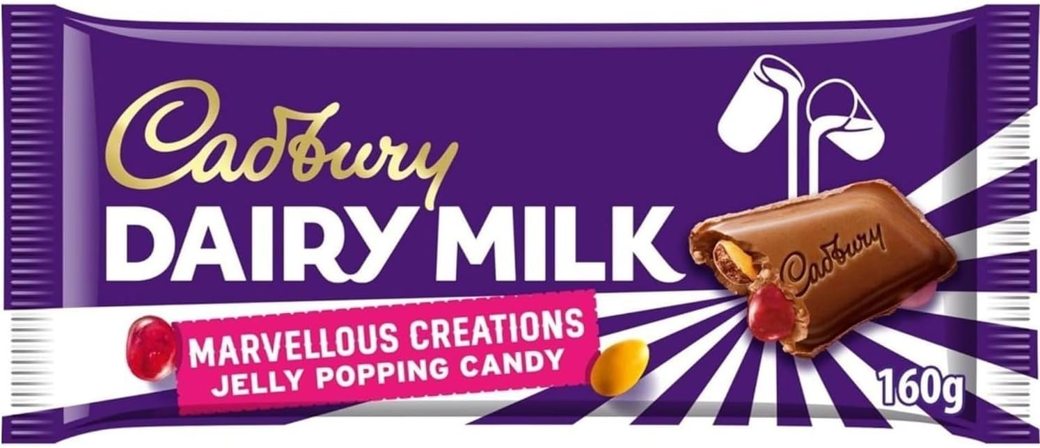 Cadbury Dairy Milk Marvellous Creations Jelly Popping Candy Shells 180g