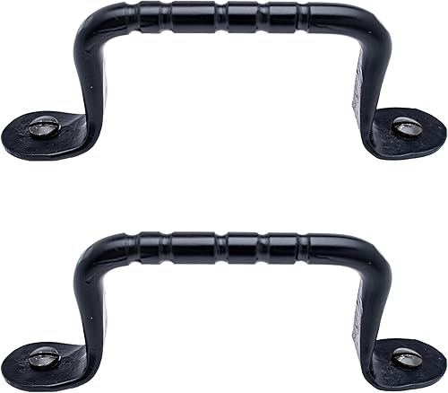 Borderland Rustic Hardware Paquete de 2 tiradores de pecho de 4.5 pulgadas, gabinete de hierro antiguo para cajuela martillado Country The Farmhouse