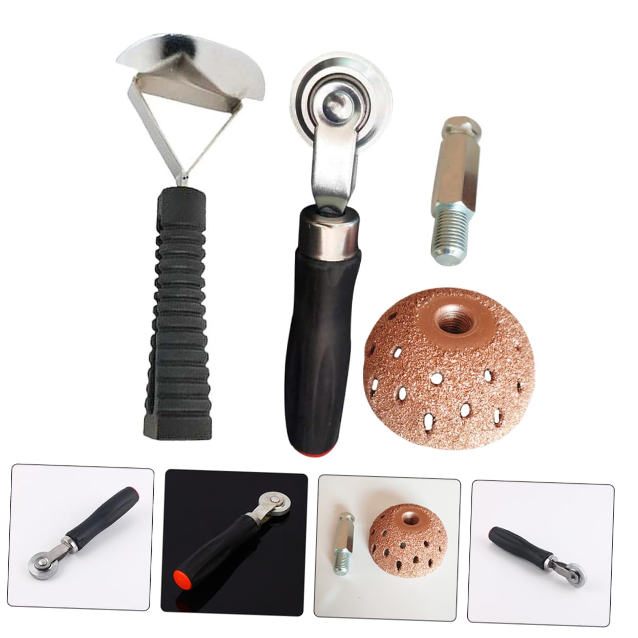 Kit Riparazione Pneumatici Auto e Bicicletta Strumenti Compatti e Robusti Rulli per Toppe Pressore e Spatola Facile da Trasportare e Usare per Manutenzione Gomme