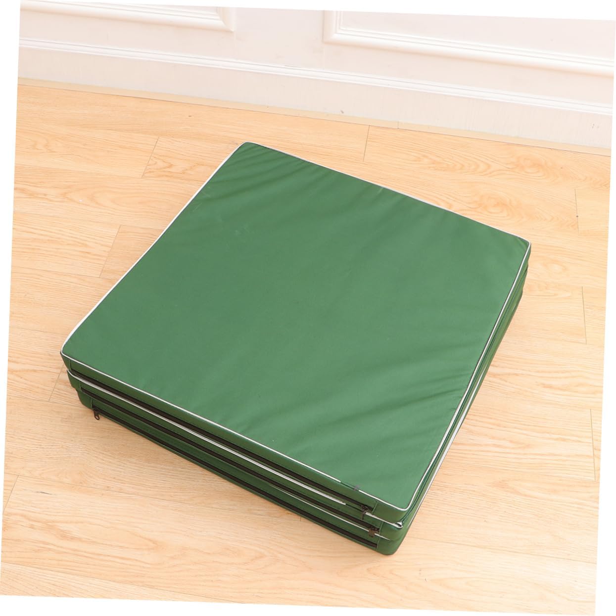 POPETPOP 1Pc Fold Gymnastic Cushion Pad Floor Mat for Dancing and Home Exercise Durable Sit Up Mat Green Odorless and Easy to Store for Workout and Training