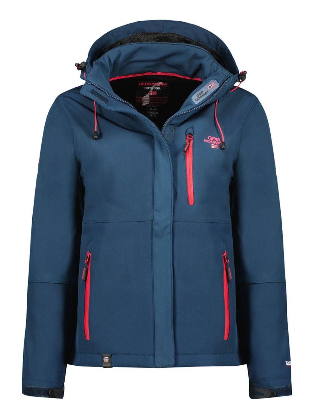 Geographical Norway Touna Lady Chaqueta Softshell impermeable para mujer con capucha cortavientos