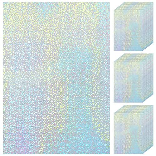 Nezyo 60 Sheets Holographic Laminate Sheets,11.7 x 8.3 Inch,Little Dot