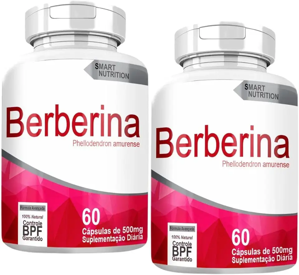 Berberina Smart Nutrition, 120 Cápsulas, 500mg, Phellodendron amurense, Suplementação Diária