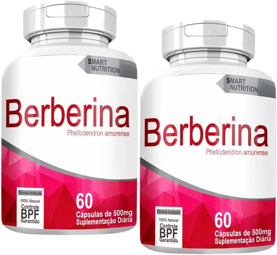 Berberina Smart Nutrition, 120 Cápsulas, 500mg, Phellodendron amurense, Suplementação Diária
