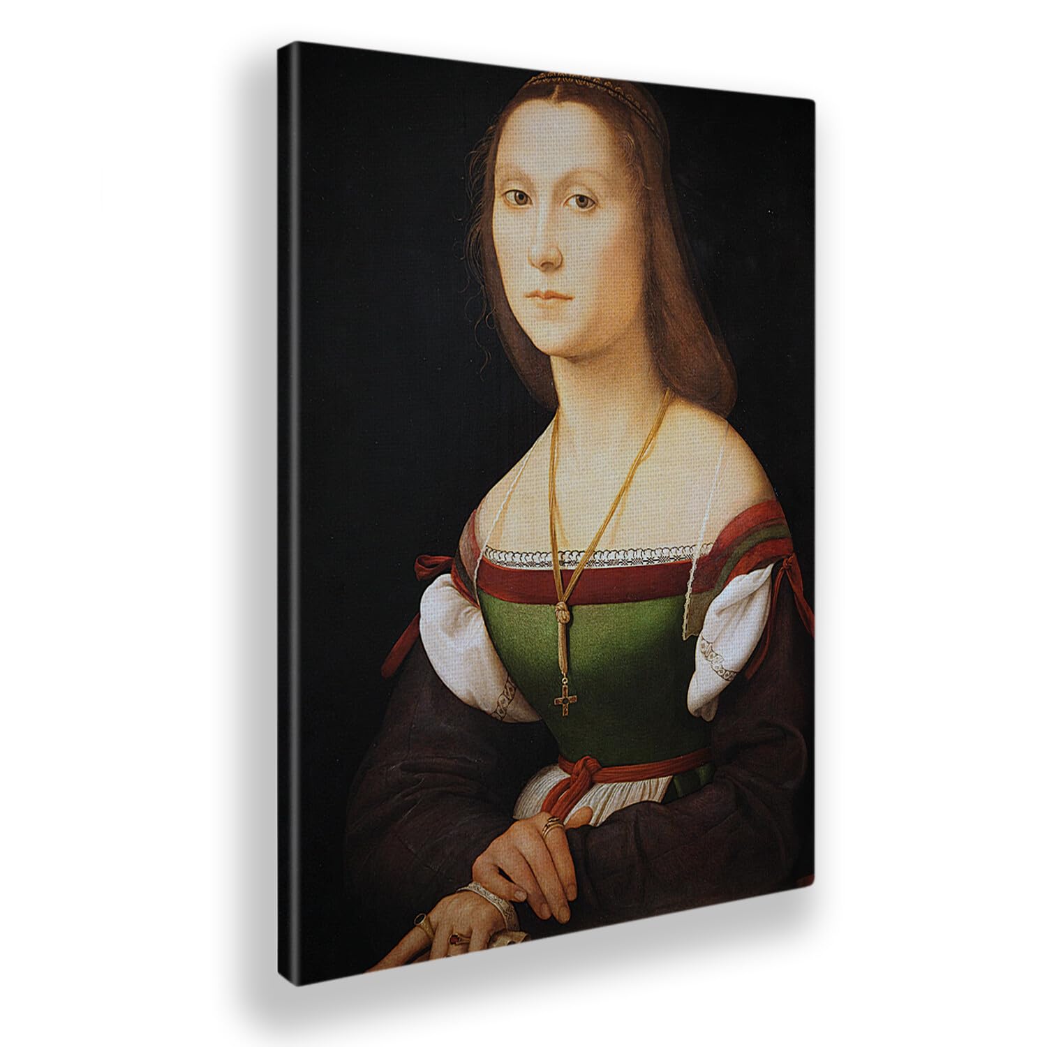 Giallobus - Gemälde - Raffaello Sanzio - La muta - Leinwand mit Standardrahmen - 100x140 - Bereit zum Aufhängen - Moderne Gemälde für zu Hause