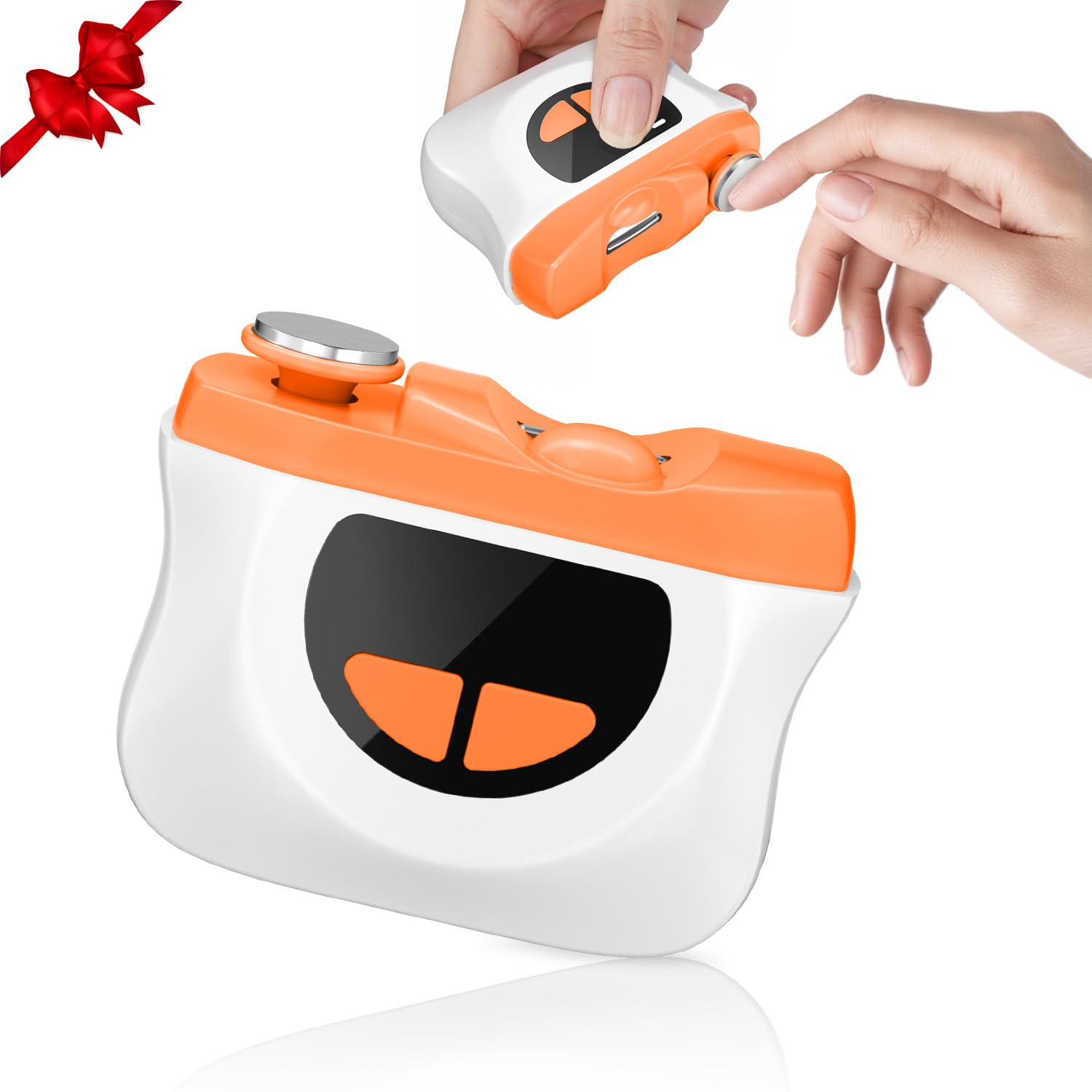 Tagliaunghie Elettrico Ricaricabile USB - 3 Velocità Con Luci LED E Raccogli Unghie - Silenzioso Per Neonati, Anziani, Adulti - 2