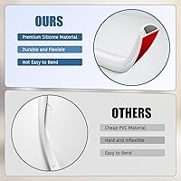 Vista 4 de Silicone Wall Wire Hider, Side Open Wire Covers for Cords on Wall, 10FT Self-Adhesive Flexible Cord Hider for Mounted TV, Home Office, Cavity 0.63