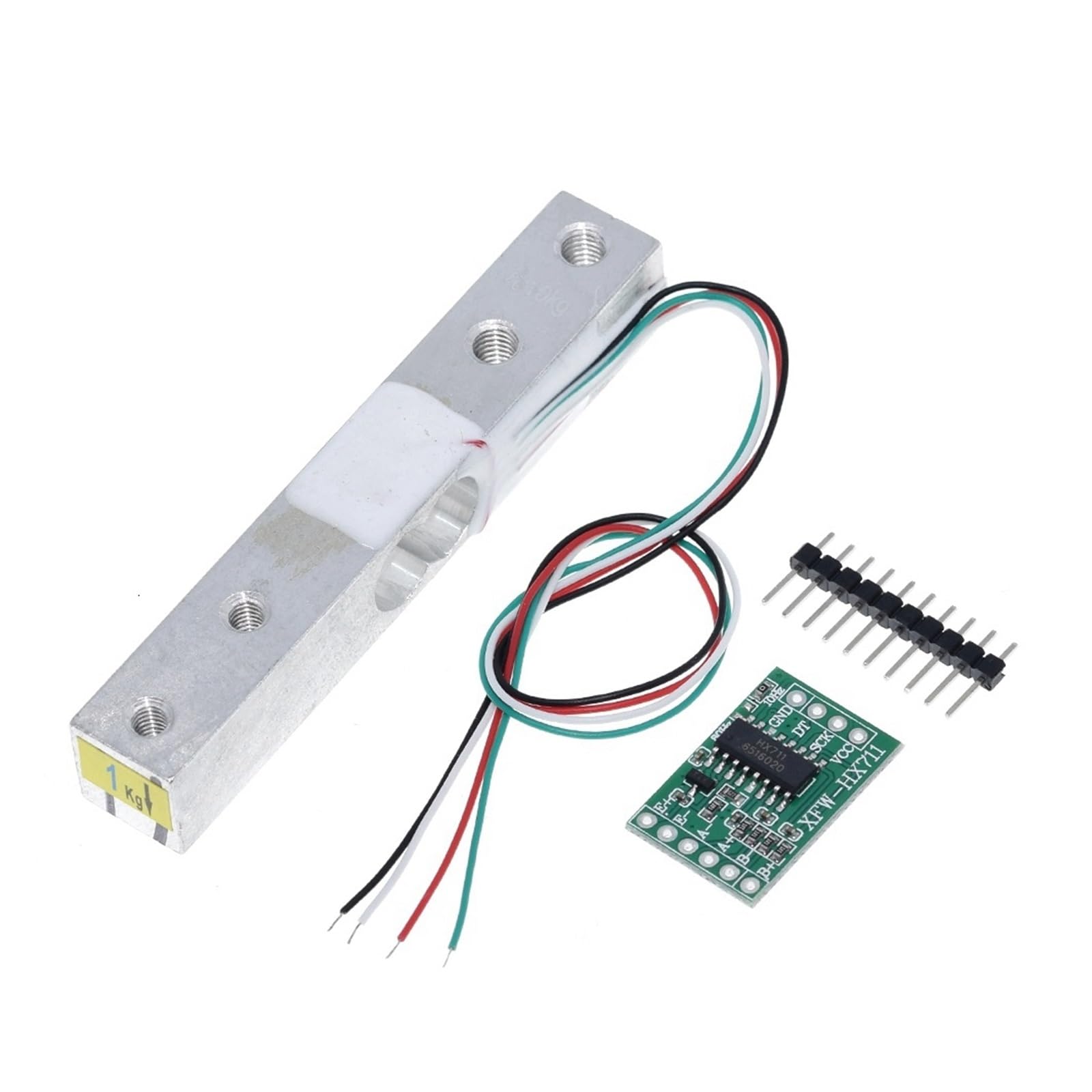 Czujnik wagowy Czujnik wagowy 1KG 5KG 10KG 20KG HX711 AD Moduł Czujnik wagi Elektroniczna waga Stop aluminium Czujnik ciśnienia wagowego Wysoka precyzja(1 zestaw 5kg-A