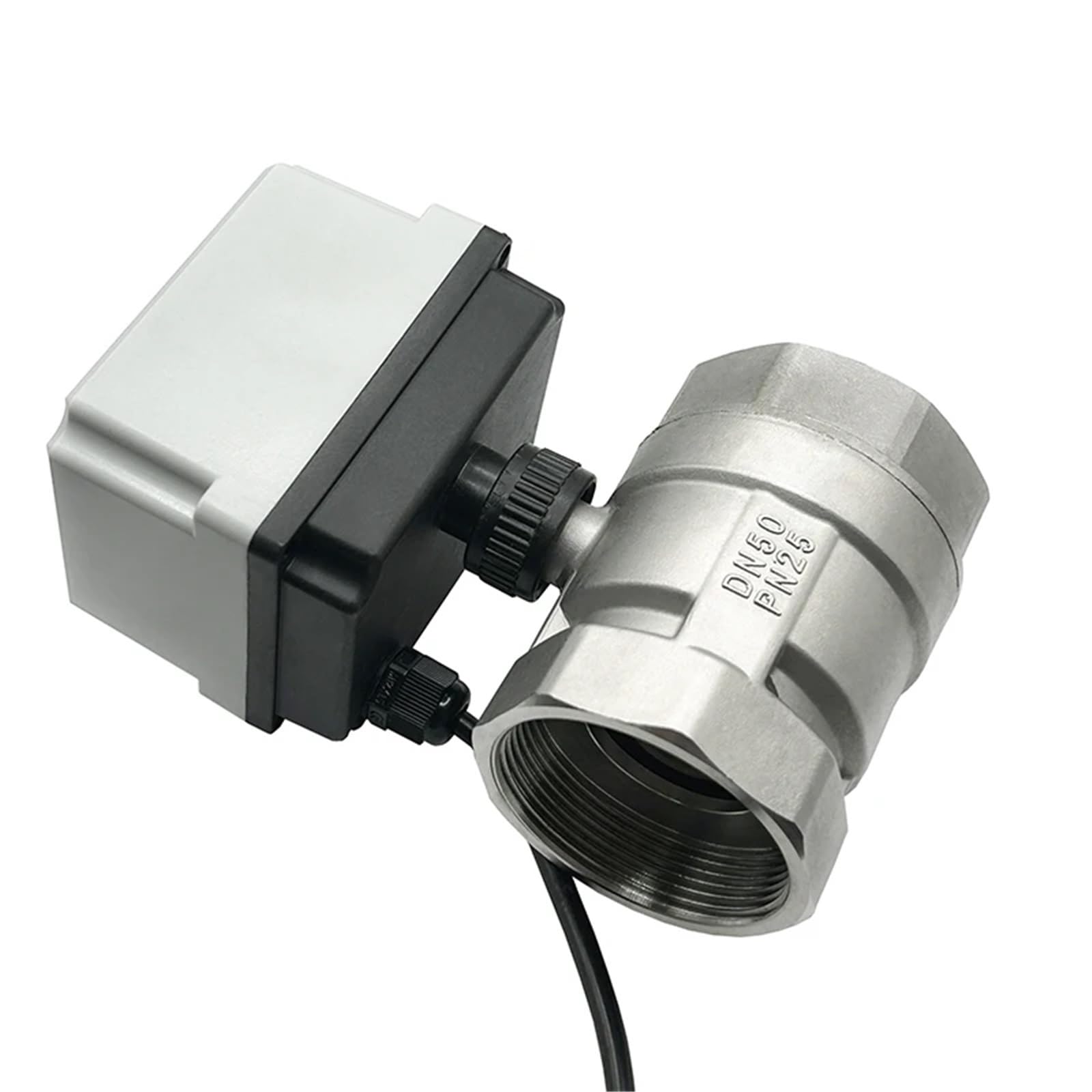 DN50 Motorized Brass Ball Valve Body 2 Way Electric Thread Ball Valve Body 1Pcs