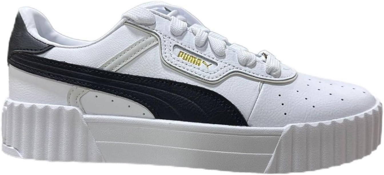 PUMA Women's Carina 3.0 Luxe White Black (400724 03) - 10