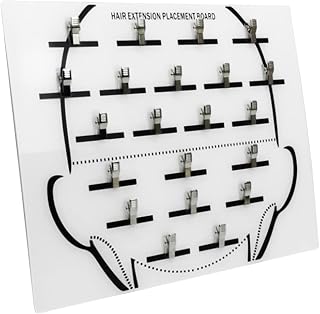 Soporte De Extensión: Tablero De Soporte Acrílico, Soporte De Extensión De Cabello Piezas De Cabello Soporte | Sosteniendo El Clip De Placa Almacenamiento Seguro De Extensiones De Cabello, Placa De