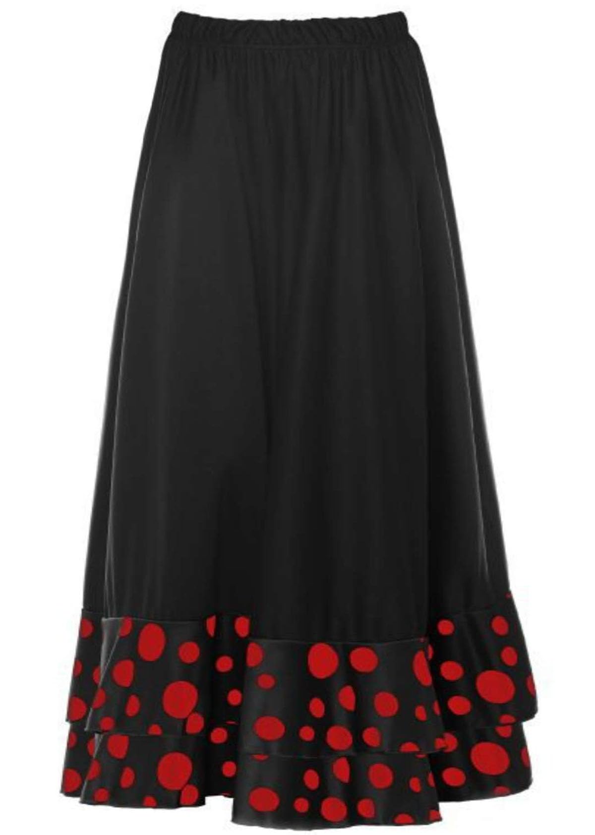 Genérico Falda Flamenca Niña,Ideal para Baile Flamenco y Sevillanas Danza Disfraz