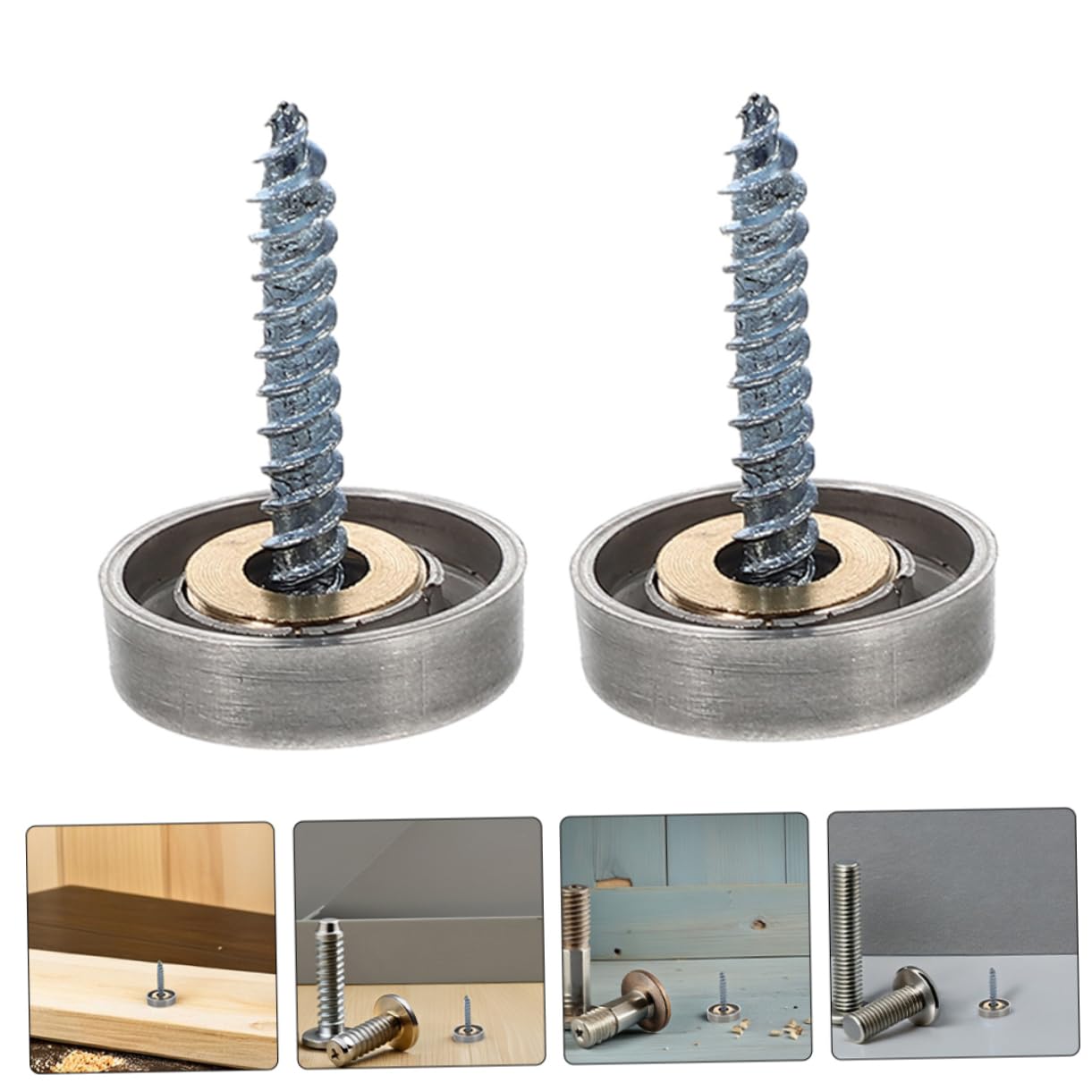 12pcs Advertising Mirror Nails Decorative Screw Caps Sturdy Stainless Steel for Wall Mounting