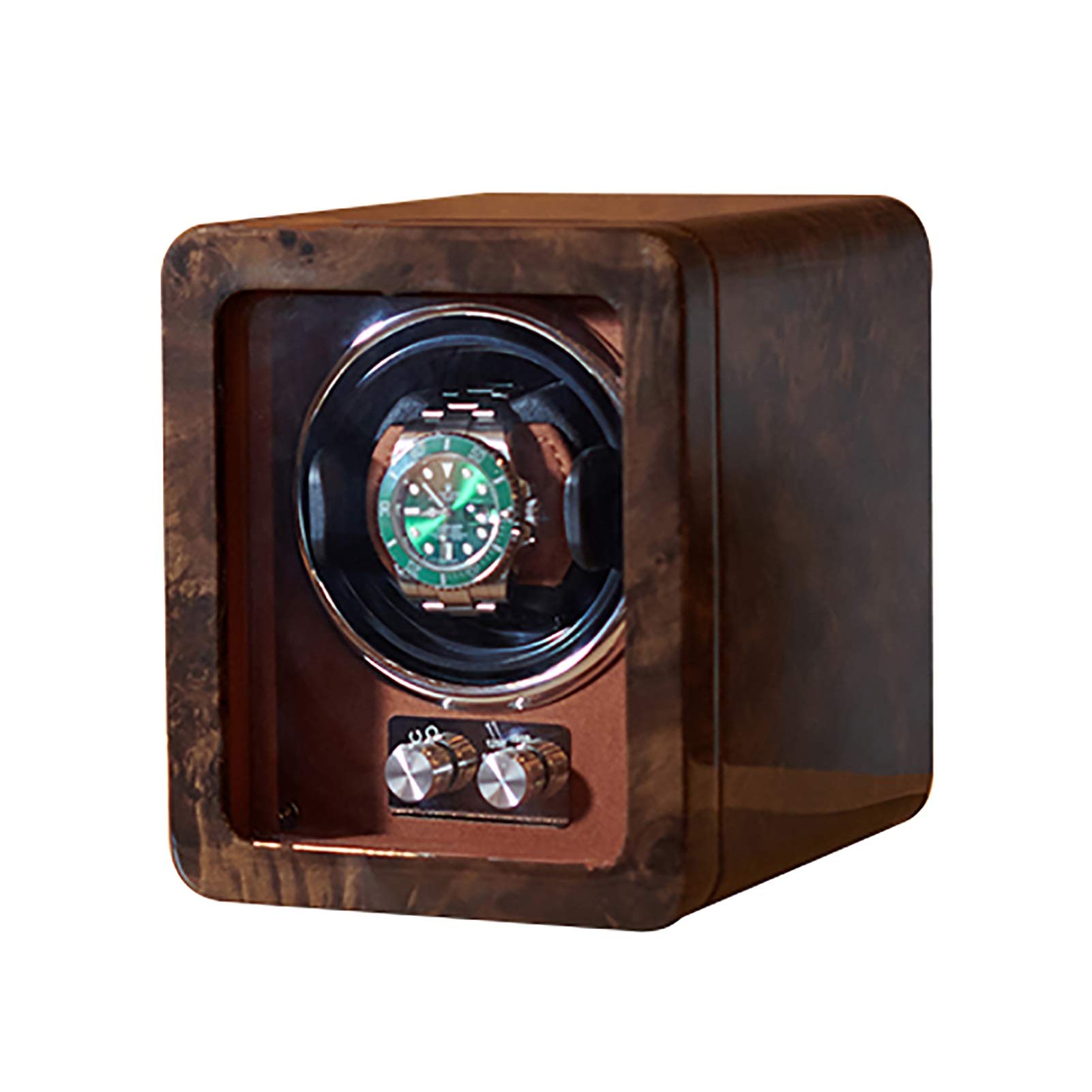 WMYYZYQ Spinner Winding Box Watch Winders - Watch Shaker Automatic Mechanical Watch Turntable Swinger Watch Storage Box Rotating Placer Piano Paint Watch Winding Box Ho