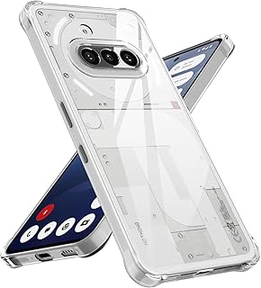Case for Nothing Phone 3a Clear Cover with Reinforced Corner Bumper Slim Fit Shockproof Flexible TPU Case for Nothing Phone 3a (Transparent)