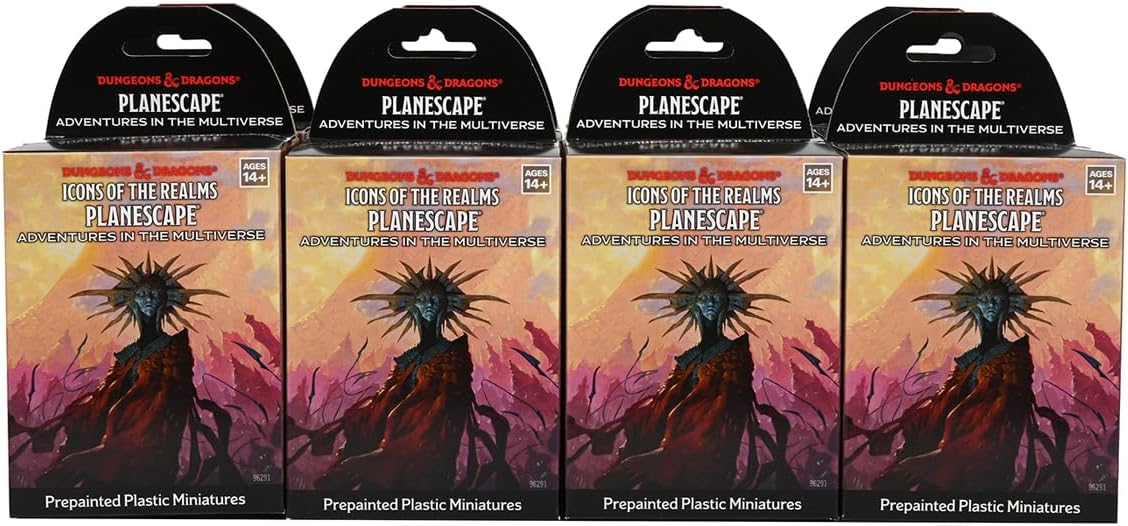 WizKids D&D Icons of The Realms: Planescape: Adventures in The Multiverse - Booster Brick (8 Count) | Dungeons and Dragons Miniatures