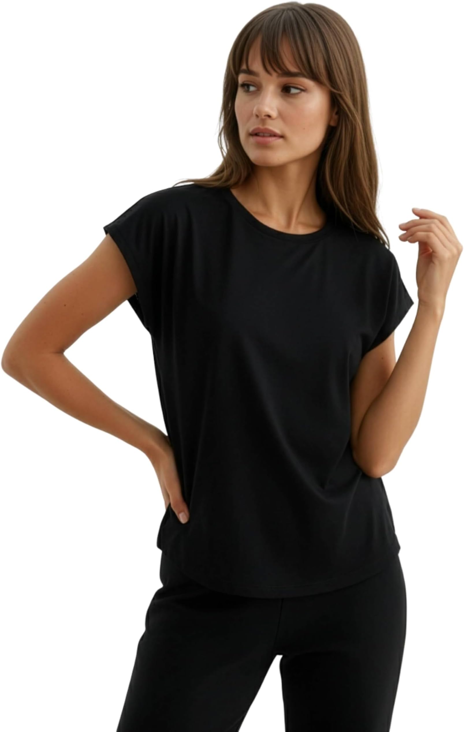 EMF Ladies T-Shirt 5G RF Safe Clothing Shielding - Silver Coated Fabric