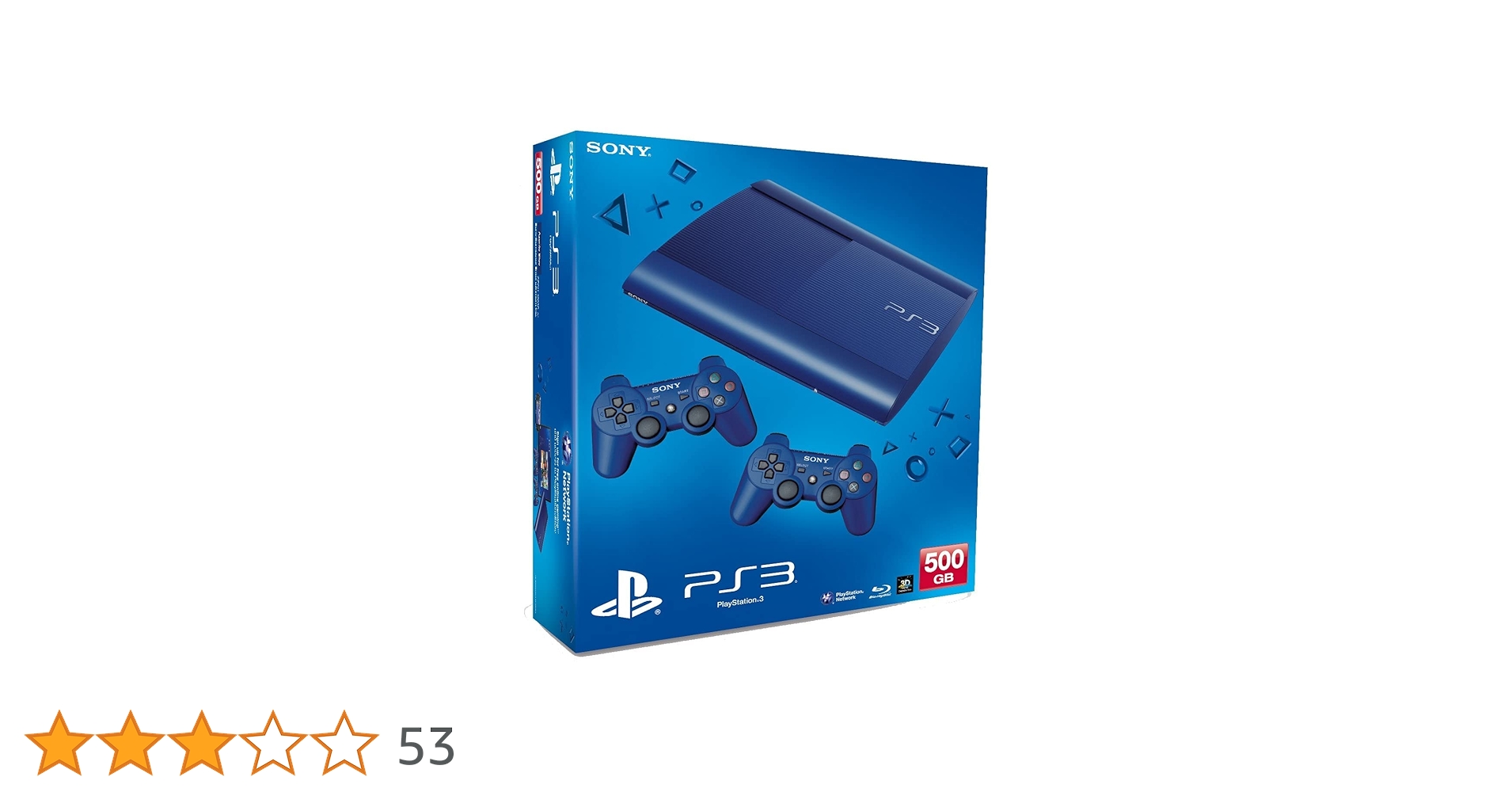 Sony PS3 Super Slim 250GB Console Cech-4000B (Sapphire Blue