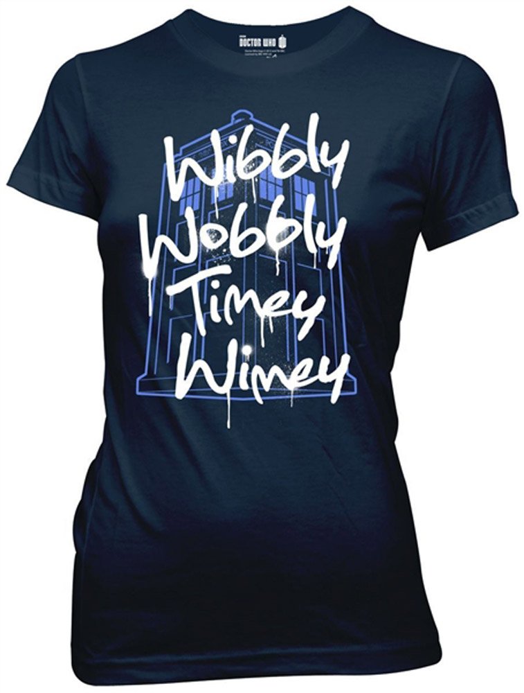 Ripple Junction Dr. Who Wibbly Wobbly Timey Wimey Women T-Shirt Shirt
