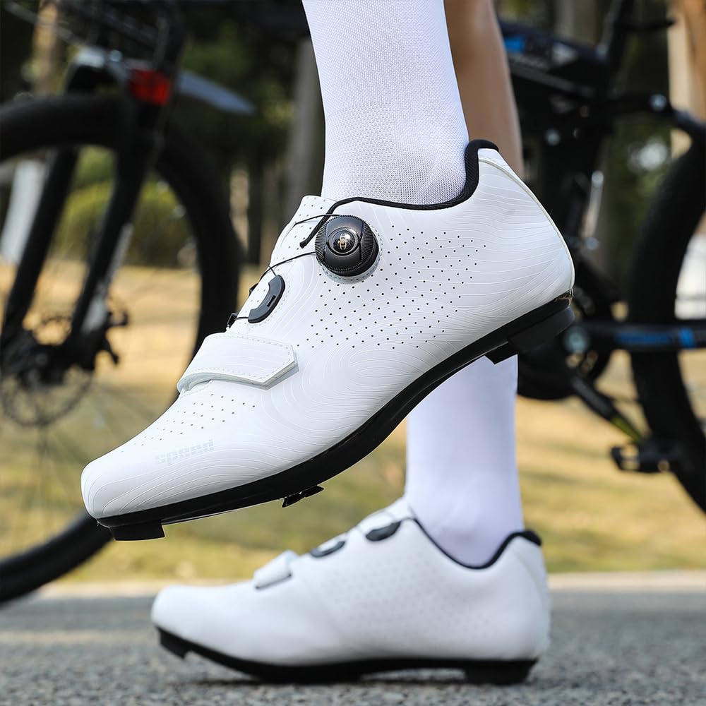 Scarpe Ciclismo Strada Uomo Donna Scarpe da Bici da Strada Extreme compatibili con Pedale SPD-SL e Installazione Compatibile SPD/Look KEO Cleats