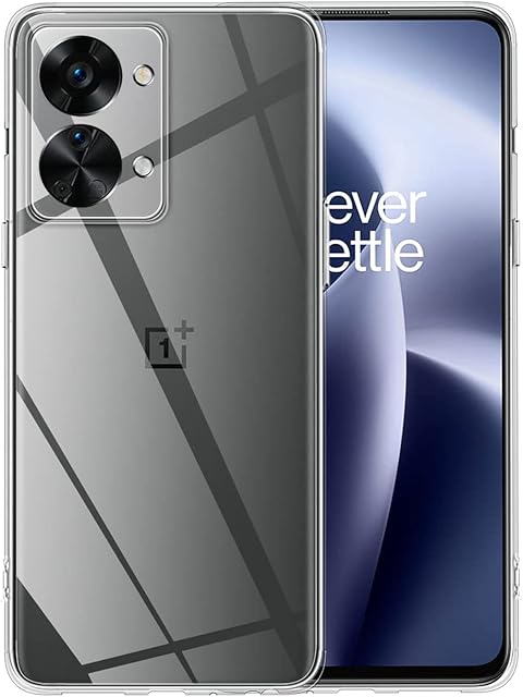 TUTUO Cover Compatible with OnePlus Nord 2T 5G Case, Thin Slim Soft TPU Silicone Clear Cover, Anti-fall & Shock-Absorbing & Anti-Scratch Protective Case - Transparent
