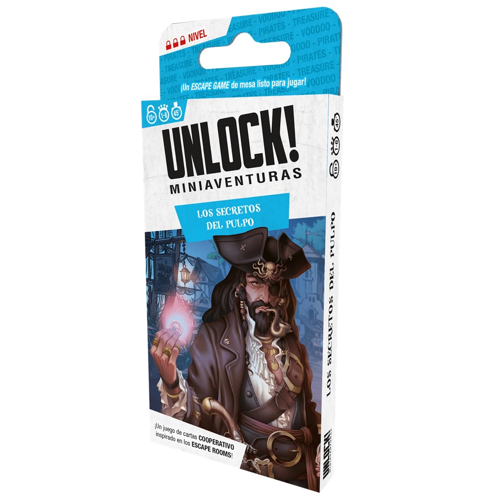 Space Cowboys Unlock! Miniaventures Les Secrets de la Octopus - French Card Game