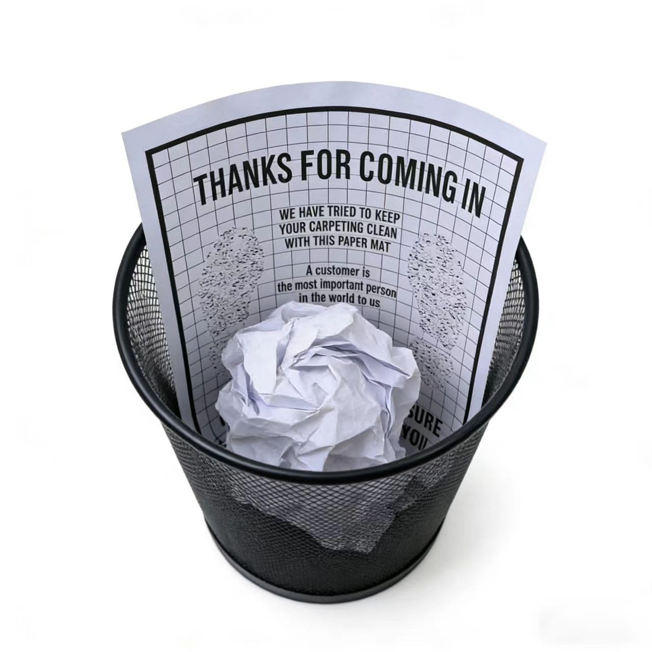 White Car Paper Floor Mats 50 Pcs Disposable Floor Cars Auto Vehicles Automotive Mat- Paper Car Floor Mats — view 3