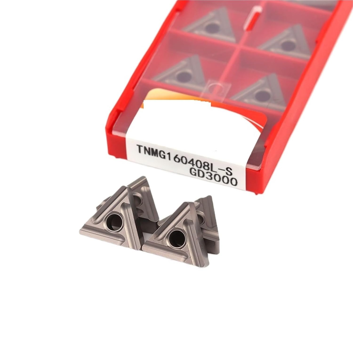 Lathe bits Cutter Inserts 10pcs TNMG160404R-S TNMG160408R-S TNMG160404L-S TNMG160408L-S Cermet Insert CNC Turning Insert(TNMG160404L-S GD3000)