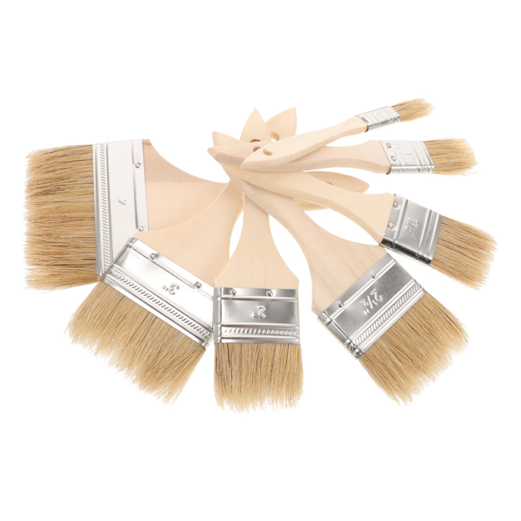 UKCOCO 35piezas Pinceles De Pintura para Acuarela y Acrílico Cepillos De Cerda Natural para Detalles y Acabados Óleo Incluye