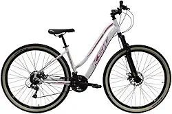 Bicicleta KSW Sunny Feminina em Aluminio Aro 29 Rebaixada Retro 21 Marcha Relação 3x7com Freio a Disco e Suspensão de 80mm