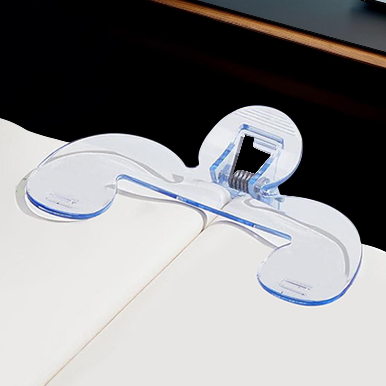 Sujetapáginas Para Lectura 12°, Clip Transparente, Sujetador Transparente Para Libros