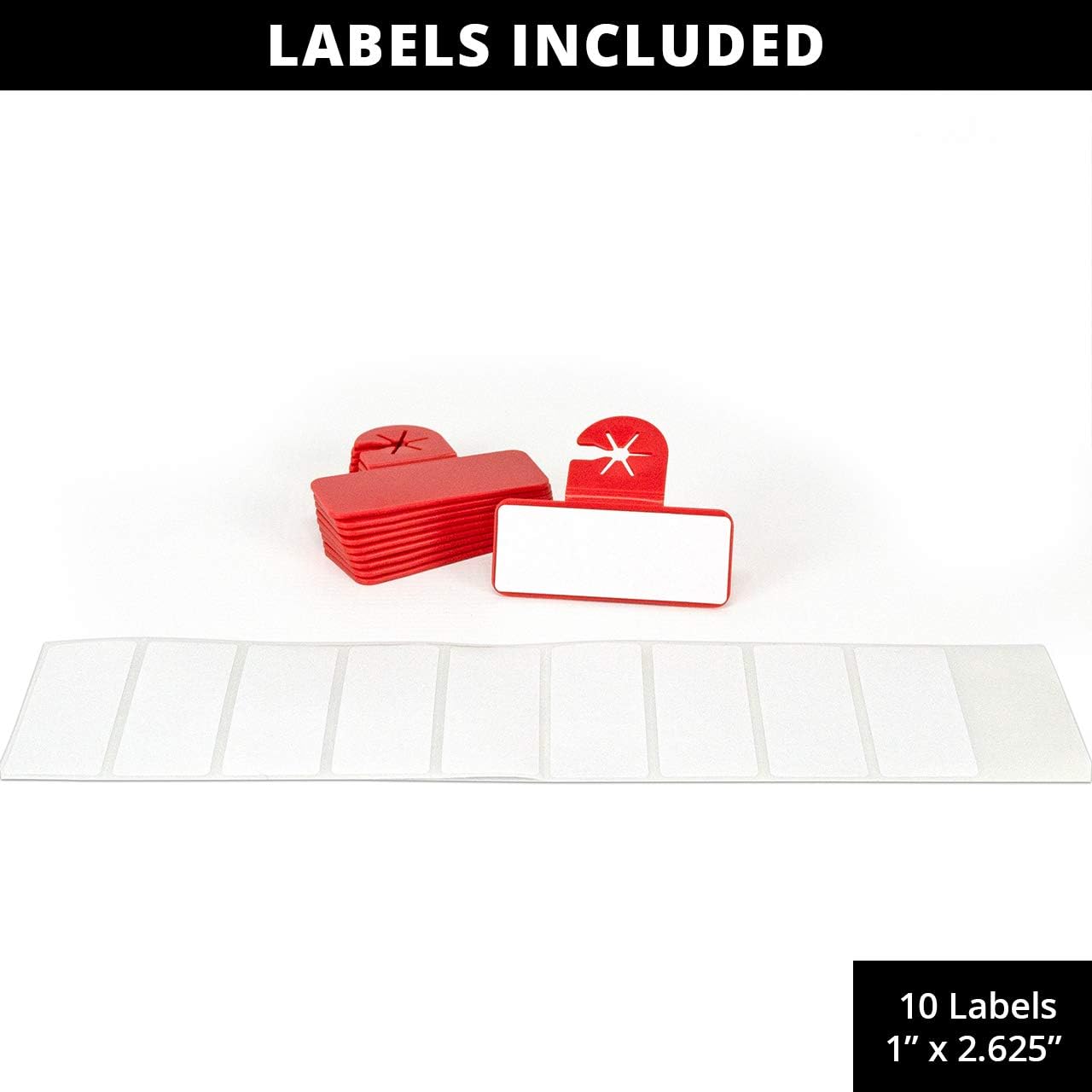 Gun Storage Solutions Rifle Rod 20 Pack Orange, 19"x30" Loop Fabric, and 20 Tags Bundle