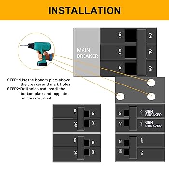 QYZZRS Generator Interlock Kit Compatible with General