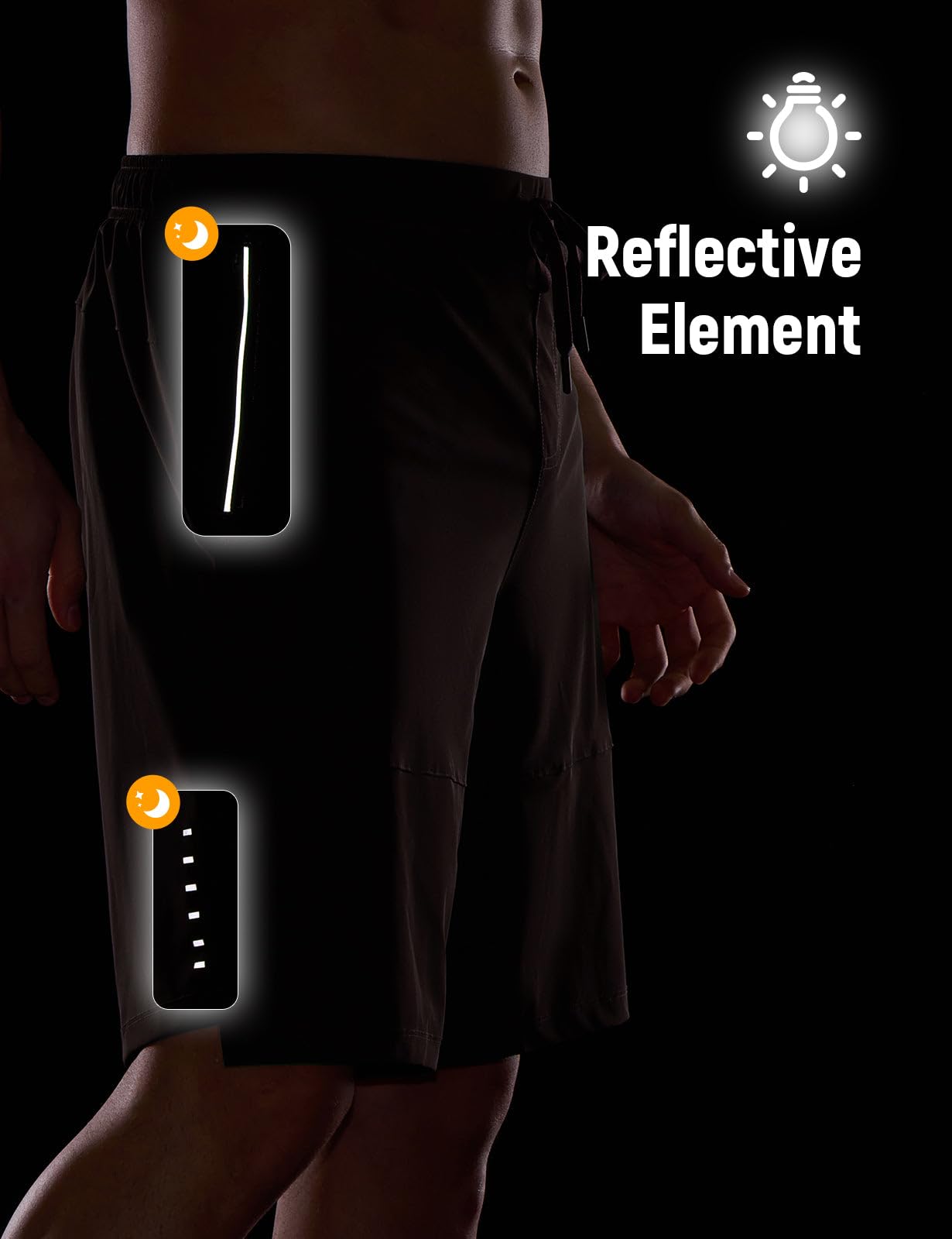 baleaf Pantalones de ciclismo para hombre, acolchados, 2 en 1, 2 en 1