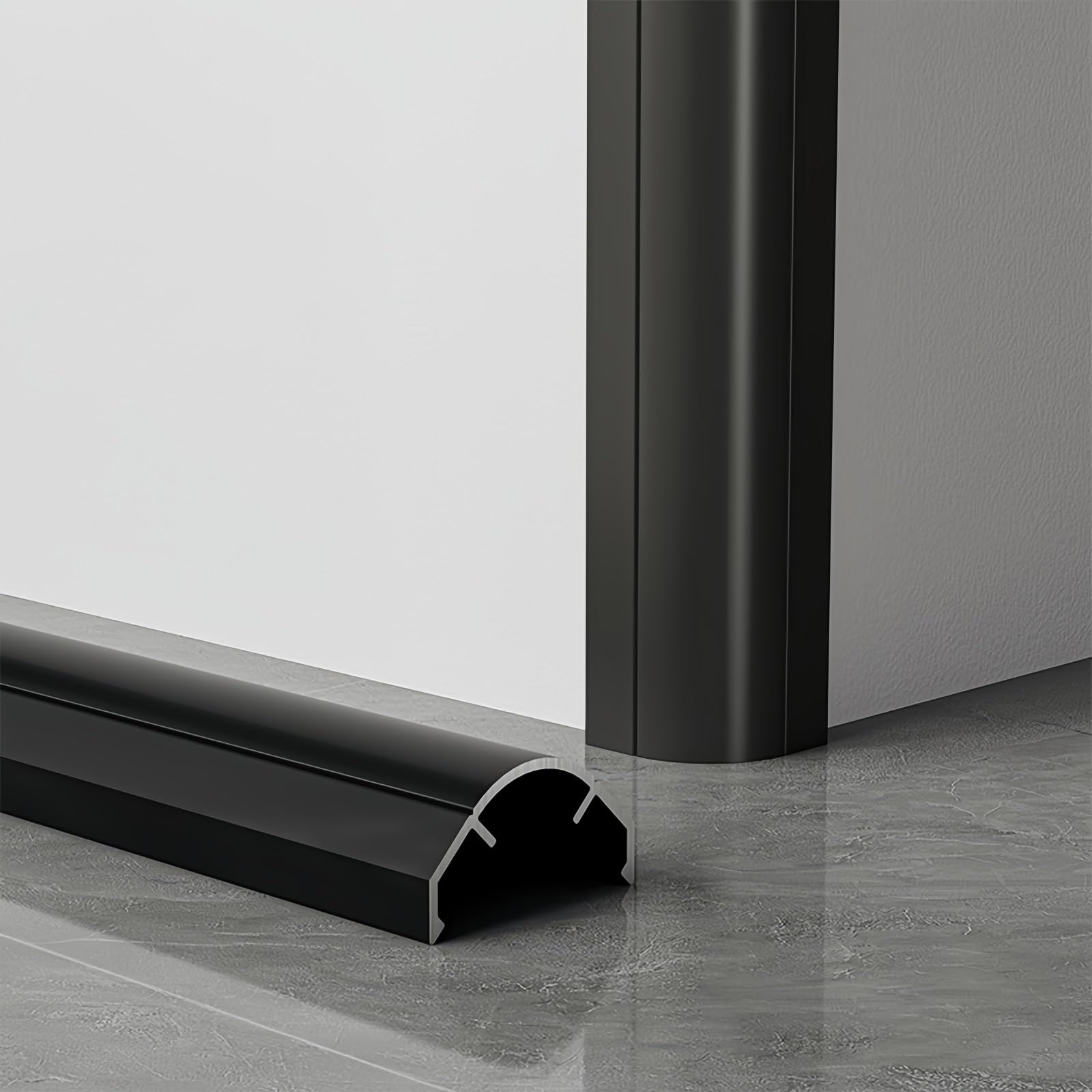 Coayuou Wall Corner Edge Protection Strips 100 cm x 3 Pieces Metal Corner Protection Made of Aluminium Corner Strips Shockproof and Scratch Resistant for Walls Perfect Wall Cladding for Permanent