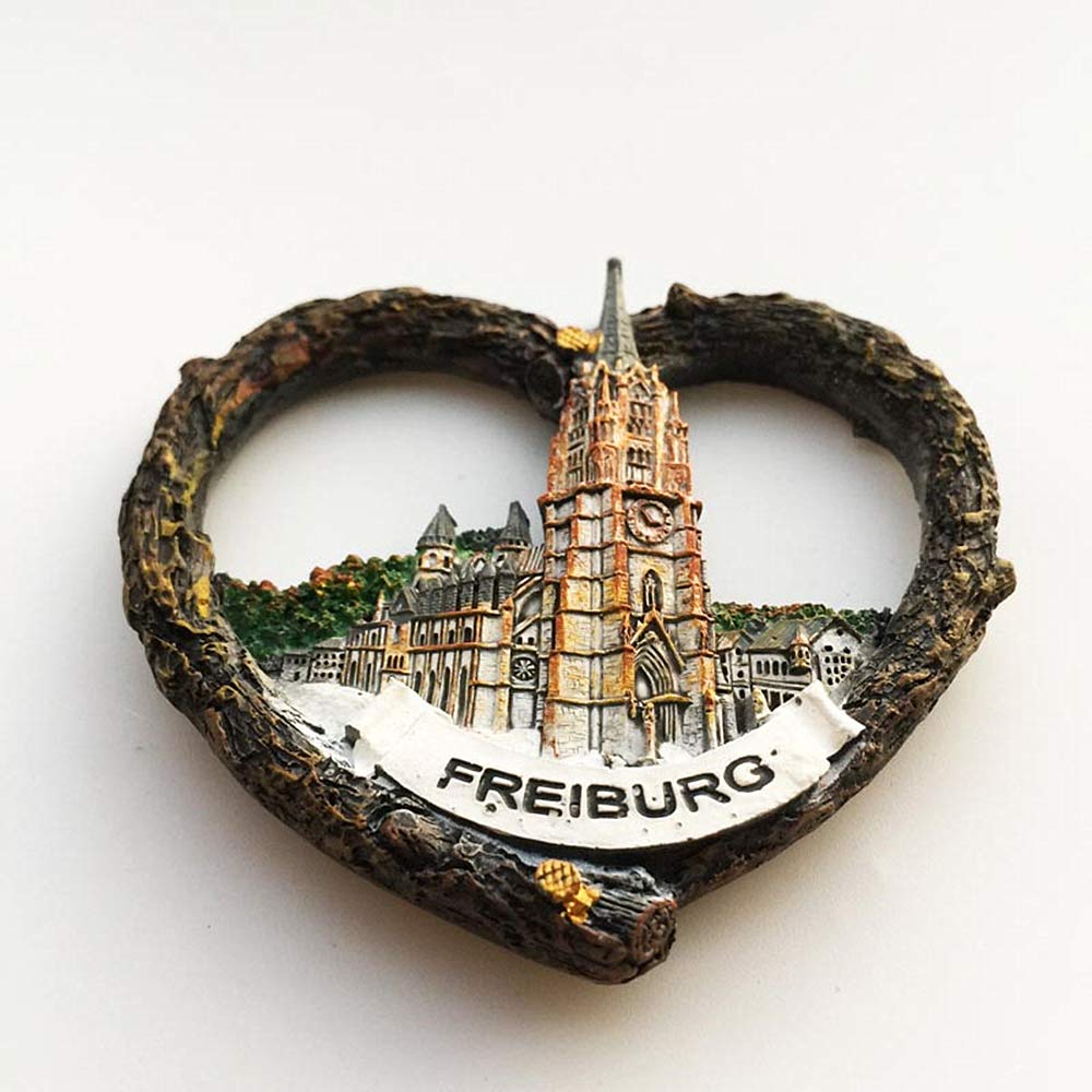 Magnete Frigorifero 3D Foresta Nera Con Orologio A Cucù – Souvenir Tedesco Fatto A Mano In Resina – Regalo Originale Per Casa E Cucina - 2