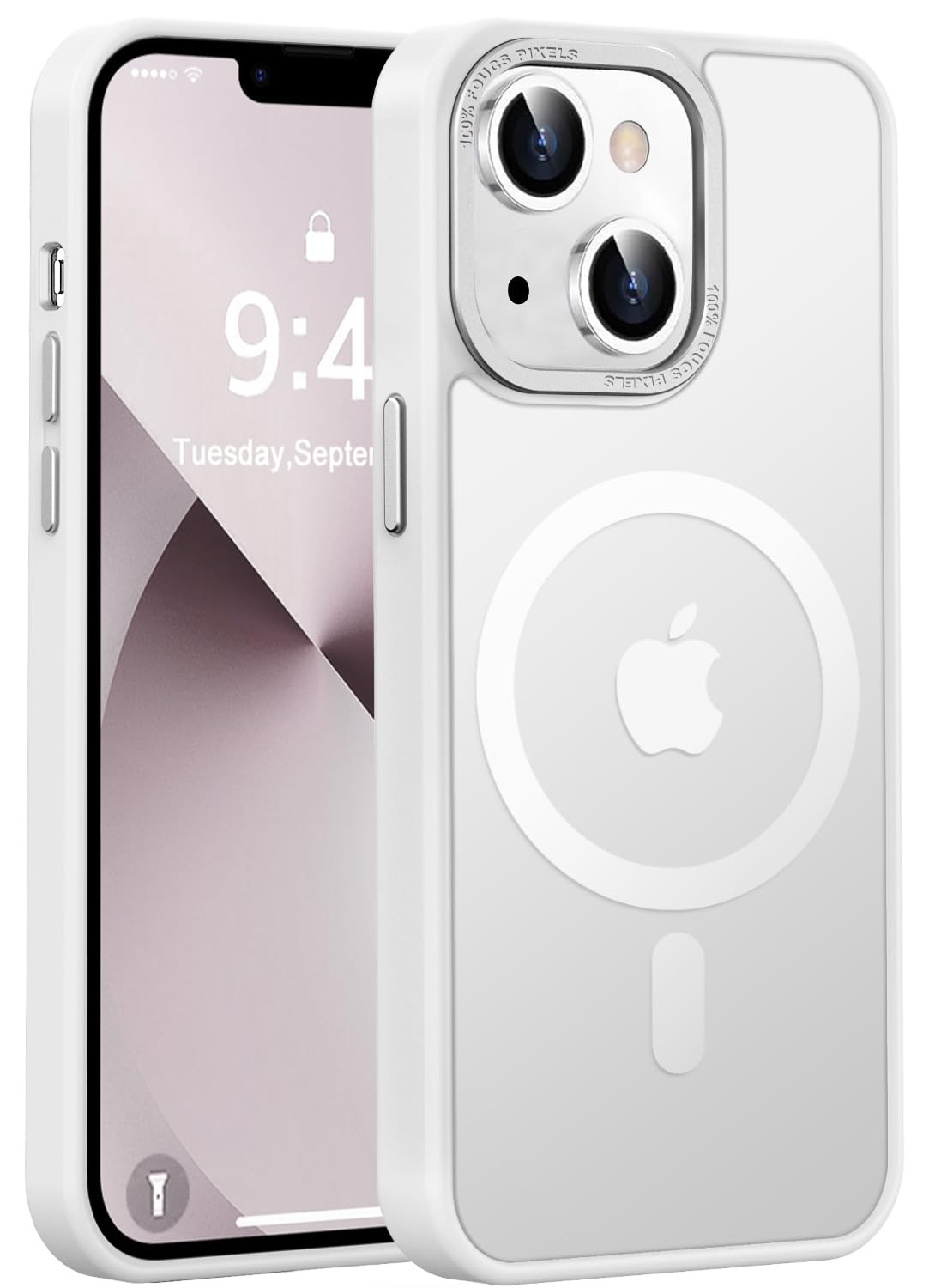 Newfuture Strong Magnetic Compatible with iPhone 17 Pro Case [13 FT Military Drop Protection] [Compatible with Magsafe] Slim Translucent Matte Shockproof with Anti-Fingerprint Phone Case, Tender Pink — view 120