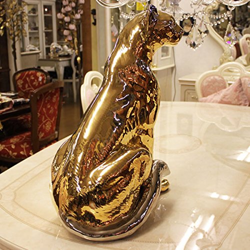 Amazon.co.jp: 陶器 動物 ヒョウ 置物 イタリア製 豹 レオパード