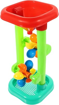 Water Wheel Sand Wheel Beach, Sand and Water Wheel Kids Beach Flowing Sand and Water Beach Hourglass Water Sifting Funnel for Water Sandbox Accessories Play Sand for Sandbox