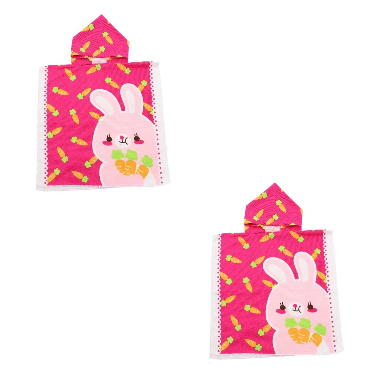 PRETYZOOM 2 Pièces Peignoir pour Enfants Cape Serviettes De Bain pour Bébé Serviettes pour Bébé À Capuche Serviette De Plage pour De Piscine pour Enfants Serviette À Capuche