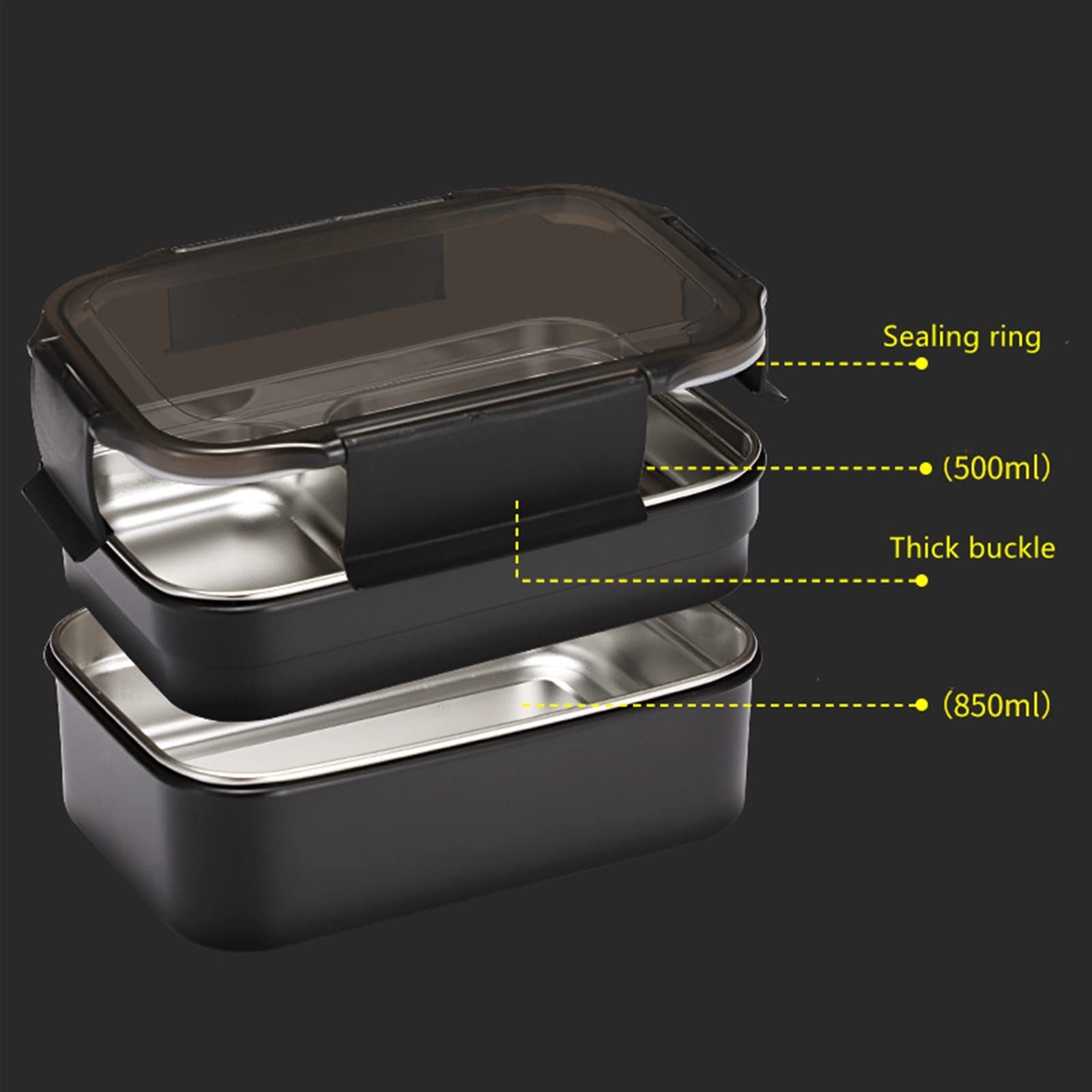 Lunch box termico, isolamento, stoviglie refrigerate, for studenti, scuole, adulti, lunch in acciaio inox