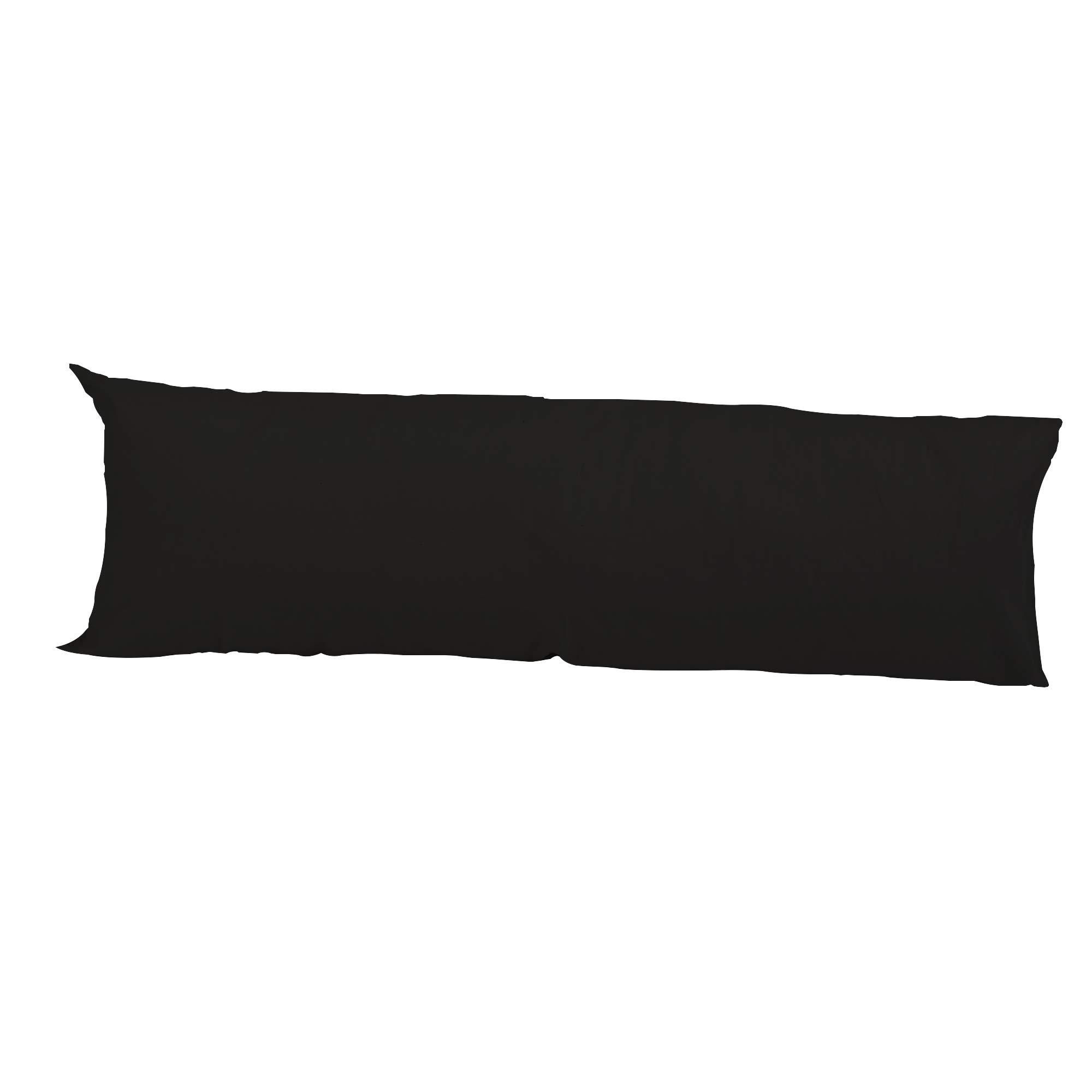 Lyallpur 3ft Single (36") Long Bolster Orthopaedic Nursery Maternity Pregnancy Support Pillow Case Only (Black)