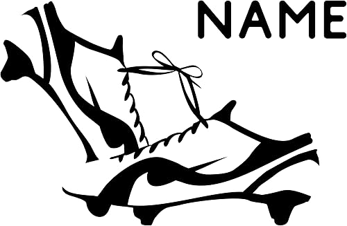 Miniatura 9 de Decoración de pared de fútbol con jugador pateando una pelota calcomanía de vinilo personalizada para jugador de fútbol decoración de fútbol de