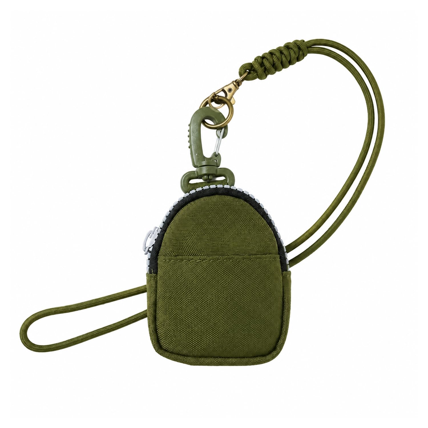 Small Coin Pouch with Zipper, Lightweight Pouch with Neck Lanyard for Coins, Cash, Cards, Keys & Earphones, Portable Zipper Pouch Travel Organizer for Men & Women (Green)-image-25