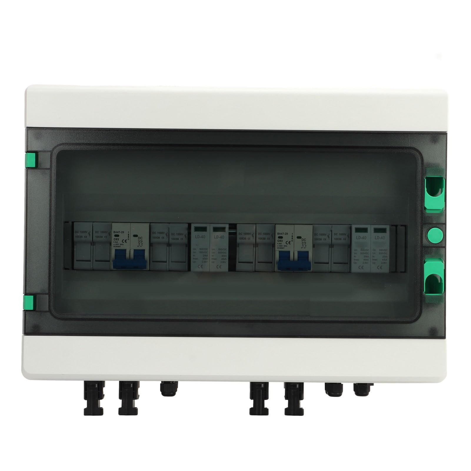 FILFEEL Wysokowydajny 4-w-2-wyjściowy moduł Fotowoltaiczny PV DC1000V IP65 System Fotowoltaiczny do Montażu na ścianie dla Ulepszonego